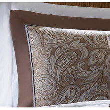Load image into Gallery viewer, Comforter Bedding Set 12 Piece Bed in Bag Quen Size with Sheet Set Whitman Blue