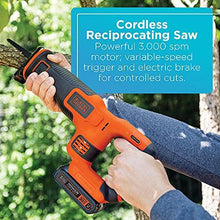 Load image into Gallery viewer, BLACK+DECKER 20V MAX Cordless Drill Combo Kit, 4-Tool (BD4KITCDCRL)
