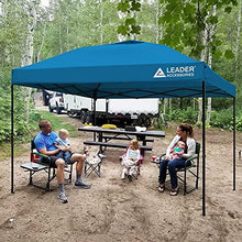 Load image into Gallery viewer, Leader Accessories Pop Up Canopy Tent 10'x10' Canopy Instant Canopy Shelter Straight Leg Including Wheeled Carry Bag, Blue