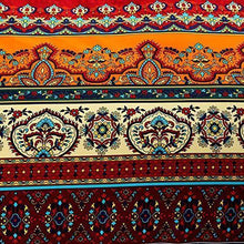 Load image into Gallery viewer, HNNSI Brushed Cotton Bohemian Duvet Cover and Fitted Sheet Sets Queen Size 4 Pieces, Bohemia Exotic Striped Bedding Sets, Boho Comforter Cover Sets,NO Comforter (Fitted Sheet Sets, Queen)