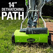 Load image into Gallery viewer, Greenworks 10 Amp 14-Inch Corded Dethatcher, 27022
