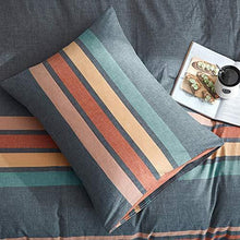 Load image into Gallery viewer, Joyreap 3 Pieces Duvet Cover Set, Premium Washed Cotton Comforter Cover, Rainbow Gray Duvet Cover with Zipper & Two Pillowcases, Ultra Soft, Breathable and for All Season (King, 104x90 inches)
