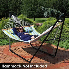 Load image into Gallery viewer, Sunnydaze 550-Pound Capacity Universal Multi-Use Heavy-Duty Steel Hammock Stand, 2 Person, Fits Hammocks 9 to 14 Feet Long, Black