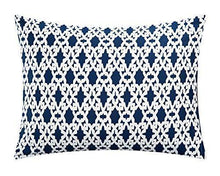 Load image into Gallery viewer, Chic Home Sigal 20 Piece Comforter Set Reversible Geometric Quilted Design Complete Bed in a Bag Bedding – Sheets Decorative Pillows Shams Window Treatments Curtains Included Queen Navy