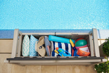 Load image into Gallery viewer, KETER Eden 70 Gallon Storage Bench Deck Box for Patio Furniture, Front Porch Decor and Outdoor Seating – Perfect to Store Garden Tools and Pool Toys