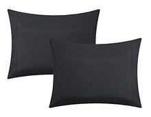 Load image into Gallery viewer, Chic Home 10 Piece Hannah Pinch Pleated, ruffled and pleated complete King Bed In a Bag Comforter Set Black With sheet set
