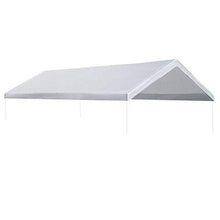 Load image into Gallery viewer, Strong Camel 10'x20' Carport Replacement Canopy Cover for Tent Top Garage Shelter Cover with Ball Bungees (Only Cover, Frame is not Included)
