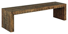 Load image into Gallery viewer, Signature Design by Ashley Sommerford Rustic Wood Dining Room Long Bench, Brown
