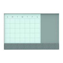 Load image into Gallery viewer, U Brands Magnetic Glass Dry Erase 3-in-1 Calendar Board, Only for use with HIGH Energy Magnets, 17 x 23 Inches, White Aluminum Frame (3196U00-01)
