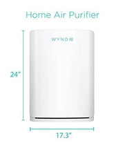 Load image into Gallery viewer, Wynd Max Room Air Purifier - App and Alexa Enabled, Smart Purification - HEPA Filter - For Use Against Allergies, Asthma, COPD – Ideal for Home, Office, Large Spaces - 1200 sqft
