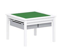 Load image into Gallery viewer, UTEX 2 in 1 Kids Construction Play Table with Storage Drawers and Built in Plate (White)
