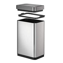 Load image into Gallery viewer, EKO Mirage X 80 Liter / 21.1 Gallons Motion Sensor Trash can, Brushed Stainless Steel
