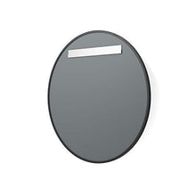 Load image into Gallery viewer, Better Bevel 30” x 30” Black Rubber Framed Mirror | Round Bathroom Wall Mirror
