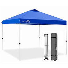 Load image into Gallery viewer, EAGLE PEAK 10’ x 10' Pop Up Canopy Tent Instant Outdoor Canopy Easy Set-up Straight Leg Folding Shelter with 100 Square Feet of Shade (Blue)
