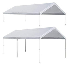 Load image into Gallery viewer, Strong Camel 10'x20' Carport Replacement Canopy Cover for Tent Top Garage Shelter Cover with Ball Bungees (Only Cover, Frame is not Included)
