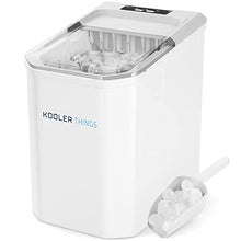 Load image into Gallery viewer, Countertop Ice Maker Machine Portable, Self Cleaning Function, Mini Ice Makers, Make 26 lbs ice in 24 hrs, Ice Cubes Ready in 6-8 Mins with Ice Scoop and Basket for Home/Office/Bar
