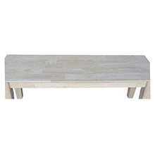 Load image into Gallery viewer, International Concepts Shaker Style Bench, Unfinished
