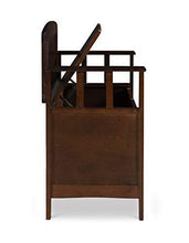 Load image into Gallery viewer, Linon Home Dcor Linon Home Decor Cynthia Storage Bench, 50"w x 17.25"d x 32"h, Walnut
