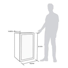 Load image into Gallery viewer, NewAir Beverage Refrigerator Cooler with 126 Can Capacity - Mini Bar Beer Fridge with Right Hinge Glass Door - Cools to 34F - AB-1200 - Stainless Steel
