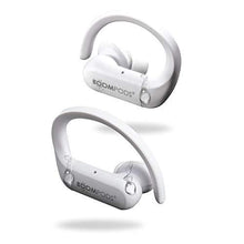Load image into Gallery viewer, Boompods Sportpods TWS in-Ear Bluetooth Sport Headphones with True Wireless Stereo Connection &amp; Finger Touch Control, Powerful Bass, Sweatproof - Ergonomic Ear Tip Workout Earbuds (White)

