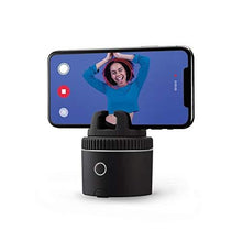 Load image into Gallery viewer, Pivo Starter Pack Silver - Auto Tracking Mount Selfie Kit for Smartphone - Fast Motion &amp; Face &amp; Body Tracking Pod - Vlogging LIvestream Videos 360° Handsfree - Contents Creation Feature with Pivo App
