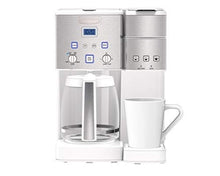 Load image into Gallery viewer, Cuisinart SS-15W Maker Coffee Center 12-Cup Coffeemaker and Single-Serve Brewer, White Stainless Steel
