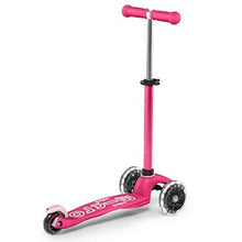 Load image into Gallery viewer, Micro Kickboard - Mini Deluxe LED - Three Wheeled, Lean-to-Steer Swiss-Designed Micro Scooter for Toddlers &amp; Children with Motion-Activated Light-Up Wheels for Ages 2-5 (Pink)
