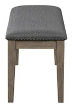 Load image into Gallery viewer, Signature Design by Ashley Aldwin Upholstered Dining Room Bench, Beige &amp; Gray
