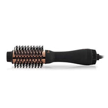 Load image into Gallery viewer, L’Ange Hair Le Volume 2-in-1 Volumizing Brush Blow Dryer | Black 75MM Round Vent Hot Air Brush and Hair Dryer for Blow Drying All in One | Titanium Finish for Smooth, Frizz-Free Hair
