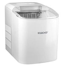 Load image into Gallery viewer, Igloo ICEB26WH Automatic Portable Electric Countertop Ice Maker Machine, 26 Pounds in 24 Hours, 9 Cubes Ready in 7 minutes, With Scoop and Basket, Perfect for Water Bottles, Mixed Drinks, Parties, WHT
