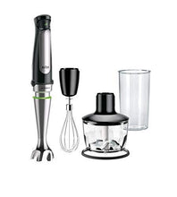 Load image into Gallery viewer, Braun MQ7035X 3-in-1 Immersion Hand, Powerful 500W Stainless Steel Stick Blender Variable Speed + 2-Cup Food Processor, Whisk, Beaker, High Quality Faster, Finer Blending, MultiQuick
