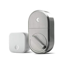 Load image into Gallery viewer, August Smart Lock + Connect Wi-Fi Bridge, Satin Nickel, Works with Alexa, Keyless Home Entry from Anywhere

