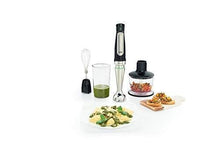 Load image into Gallery viewer, Braun MQ7035X 3-in-1 Immersion Hand, Powerful 500W Stainless Steel Stick Blender Variable Speed + 2-Cup Food Processor, Whisk, Beaker, High Quality Faster, Finer Blending, MultiQuick
