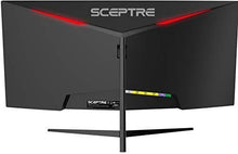 Load image into Gallery viewer, Sceptre 30-inch Curved Gaming Monitor 21:9 2560x1080 Ultra Wide Ultra Slim HDMI DisplayPort up to 200Hz Build-in Speakers, Metal Black (C305B-200UN1)
