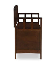 Load image into Gallery viewer, Linon Home Dcor Linon Home Decor Cynthia Storage Bench, 50"w x 17.25"d x 32"h, Walnut
