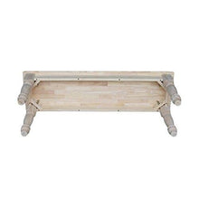 Load image into Gallery viewer, International Concepts Farmhouse Bench, Unfinished
