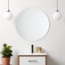 Load image into Gallery viewer, Better Bevel 36" x 36" Frameless Round Mirror | Polished Edge
