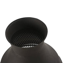Load image into Gallery viewer, BALI OUTDOORS Outdoor Fireplace Wooden Fire Pit, Chimenea, Brown-Black
