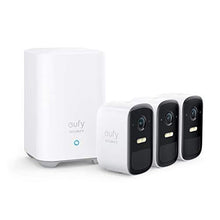 Load image into Gallery viewer, eufy Security, eufyCam 2C Wireless Home Security Camera System, 180-Day Battery Life, HD 1080p, IP67 Weatherproof, Night Vision, Compatible with Amazon Alexa, 3-Cam Kit, No Monthly Fee
