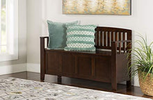 Load image into Gallery viewer, Linon Home Dcor Linon Home Decor Cynthia Storage Bench, 50"w x 17.25"d x 32"h, Walnut
