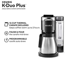 Load image into Gallery viewer, Keurig K-Duo Plus Single Serve Coffee Maker with Ethical Bean Coffee, Lush Medium Dark Roast, 24ct K-Cup Pods
