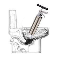 Load image into Gallery viewer, Trycooling Portable High Pressure Toilet Plunger, Manual Sink Plunger Dredge Equipment Air Drain Blaster Pump for Toilets Bathroom Shower Kitchen Clogged Pipe
