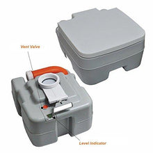 Load image into Gallery viewer, SereneLife Outdoor Portable Toilet with Carry Bag, Travel Toilet with Level indicator | | 3 Way Pistol Flush | Rotating Spout, for Camping, Boating, Traveling &amp; Roadtripping
