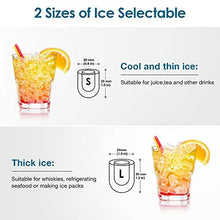 Load image into Gallery viewer, Ice Maker Machine for Countertop, Self-Cleaning Function, 26Lbs/24H Portable Ice Maker, 9 Cubes Ready in 6 Mins, Compact Ice Cube Maker with Ice Scoop &amp; Basket for Home/Kitchen/Office/Bar (Black)
