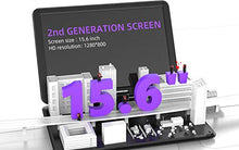 Load image into Gallery viewer, 17.5" Portable DVD Player with 15.6" Large HD Screen, 6 Hours Rechargeable Battery, Support USB/SD Card/Sync TV and Multiple Disc Formats, High Volume Speaker,Black
