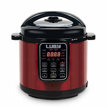 Load image into Gallery viewer, Luby Electric Pressure Cooker 6 Qt,17 Smart Programmable,Slow Cooker Yogurt Maker Rice Cooker Saute Steamer Egg Cooker Sous Vide Warmer,Red (GT606)
