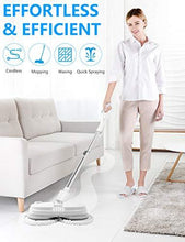 Load image into Gallery viewer, Electric Mop, Cordless Electric Spin Mop, Hardwood Floor Cleaner with Built-in 300ml Water Tank, Polisher with Led Headlight and Sprayer, Scrubber for Hard Floor &amp; Tile, Powerful Cleaner and Waxing

