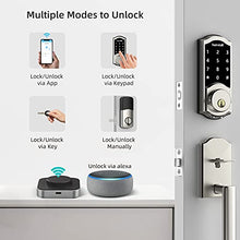 Load image into Gallery viewer, Smart Deadbolt Locks with Keypad, hornbill Keyless Entry Digital Front Door Lock with Wi-Fi Bridge, Bluetooth Electronic Auto Lock Work with Alexa, App Control for Homes, Offices and Apartments
