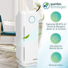 Load image into Gallery viewer, Germ Guardian True HEPA Filter Air Purifier, UV Light Sanitizer, Eliminates Germs, Filters Allergies, Pets, Pollen, Smoke, Dust, Mold, Odors, Quiet 22 inch 5-in-1 Air Purifier for Home AC4300WPT, 2PK
