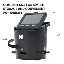Load image into Gallery viewer, KODAK SCANZA Digital Film &amp; Slide Scanner - Converts 35mm, 126, 110, Super 8 &amp; 8mm Film Negatives &amp; Slides to JPEG - Includes Large Tilt-Up 3.5" LCD, Easy-Load Film Inserts, Adapters &amp; More
